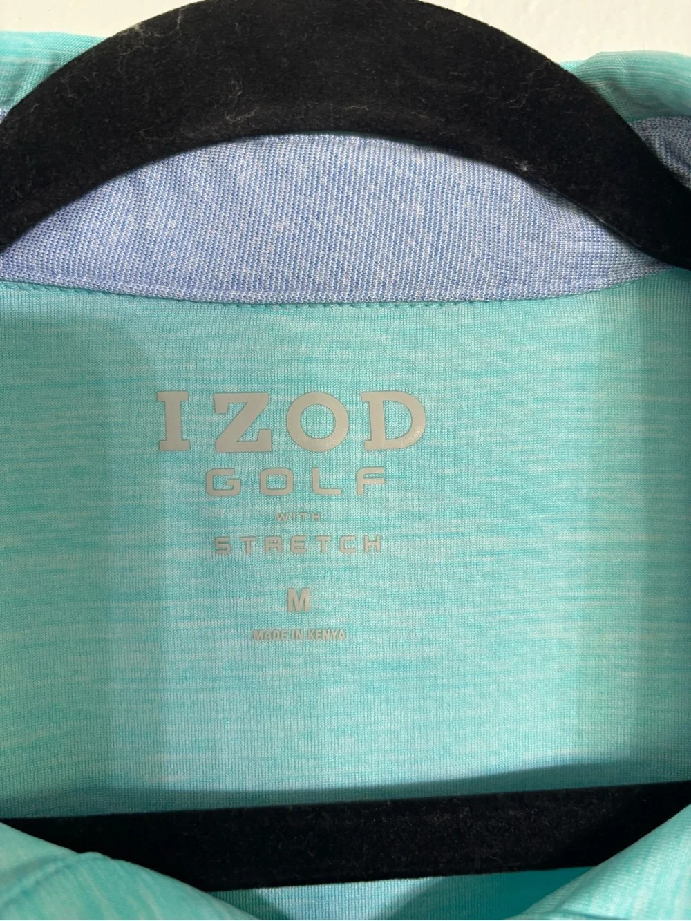 Izod Golf Men's Aqua Heather Polo